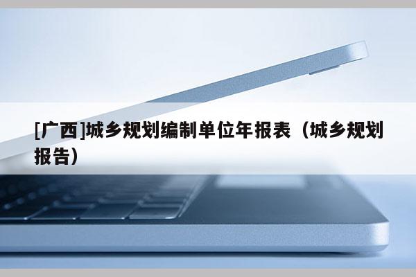 [廣西]城鄉(xiāng)規(guī)劃編制單位年報(bào)表（城鄉(xiāng)規(guī)劃報(bào)告）