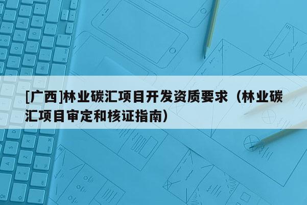 [廣西]林業(yè)碳匯項目開發(fā)資質(zhì)要求（林業(yè)碳匯項目審定和核證指南）