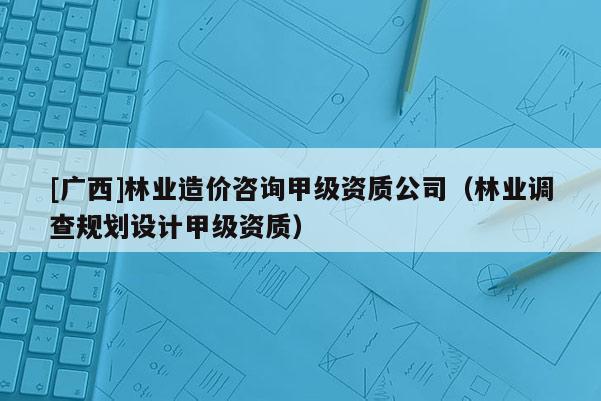 [廣西]林業(yè)造價(jià)咨詢甲級資質(zhì)公司（林業(yè)調(diào)查規(guī)劃設(shè)計(jì)甲級資質(zhì)）