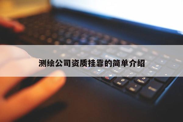 測繪公司資質(zhì)掛靠的簡單介紹