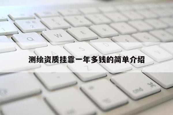 測(cè)繪資質(zhì)掛靠一年多錢的簡單介紹