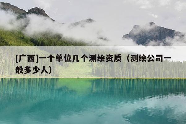 [廣西]一個(gè)單位幾個(gè)測繪資質(zhì)（測繪公司一般多少人）