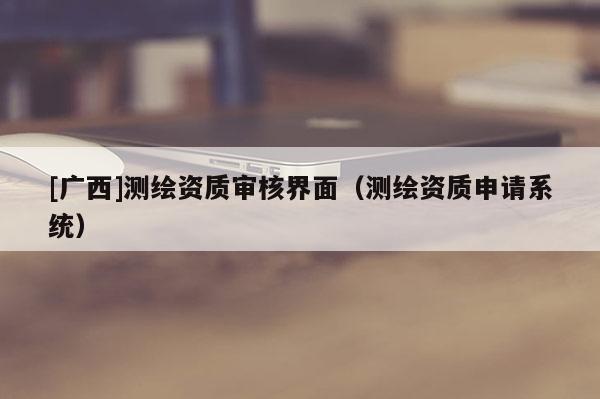 [廣西]測繪資質審核界面（測繪資質申請系統(tǒng)）
