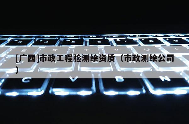 [廣西]市政工程驗(yàn)測(cè)繪資質(zhì)（市政測(cè)繪公司）