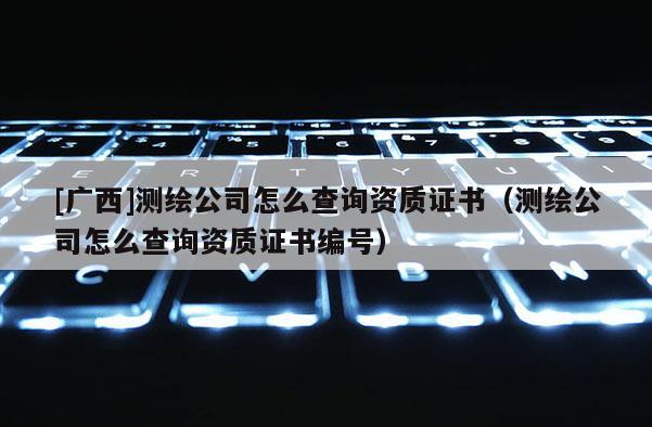 [廣西]測(cè)繪公司怎么查詢資質(zhì)證書（測(cè)繪公司怎么查詢資質(zhì)證書編號(hào)）