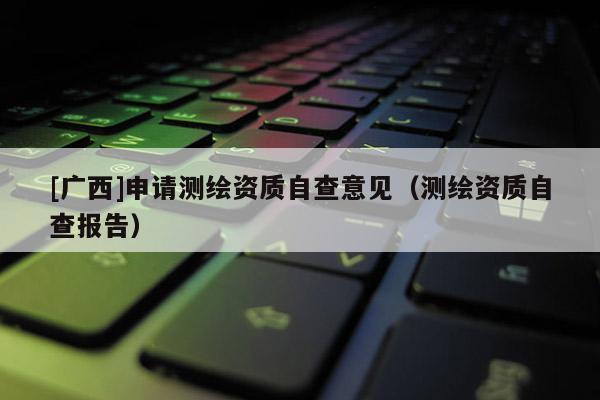 [廣西]申請測繪資質(zhì)自查意見（測繪資質(zhì)自查報告）