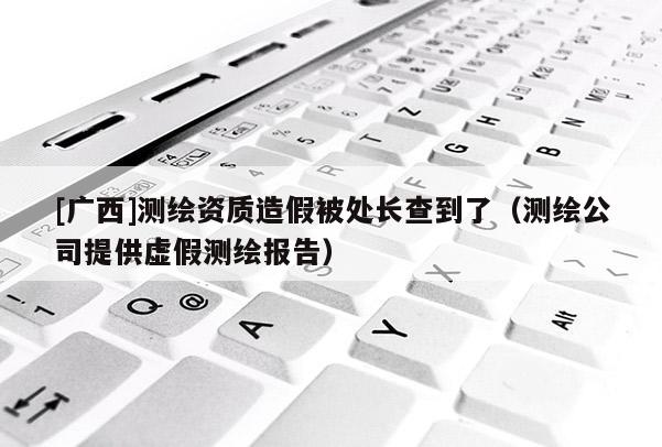 [廣西]測繪資質(zhì)造假被處長查到了（測繪公司提供虛假測繪報告）