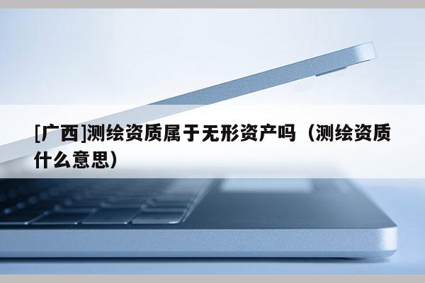 [廣西]測繪資質(zhì)屬于無形資產(chǎn)嗎（測繪資質(zhì)什么意思）