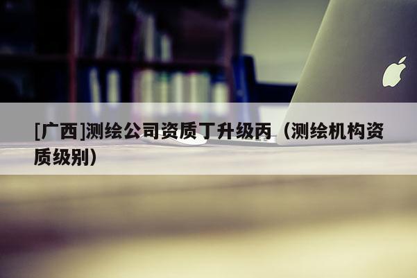 [廣西]測繪公司資質(zhì)丁升級丙（測繪機(jī)構(gòu)資質(zhì)級別）