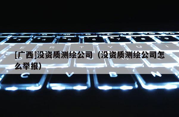 [廣西]沒資質(zhì)測繪公司（沒資質(zhì)測繪公司怎么舉報(bào)）